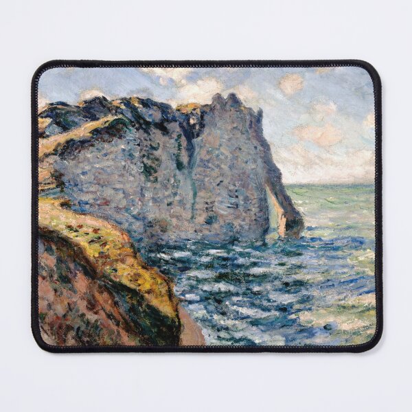 Item preview, The Cliff of Aval Etretat by Claude Monet: Coastal Impressionist Art Poster designed and sold by artofuniverse.