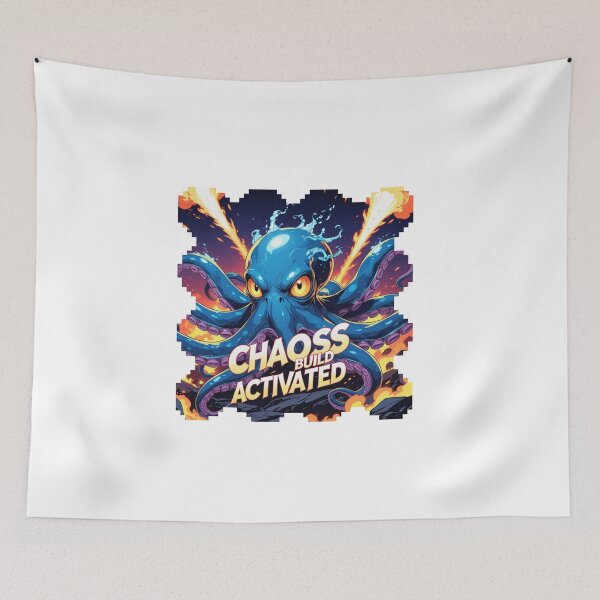 Item preview, Chaos Build Activated gamer quote designed and sold by SloganSauce.