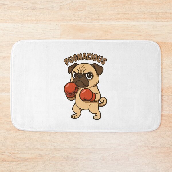 Item preview, Pug belicoso designed and sold by Another Hare Brained Scheme.