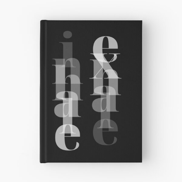 Item preview, Inhale Exhale - Minimalist Zen Typography Poster - Black designed and sold by Lucia Fontes.