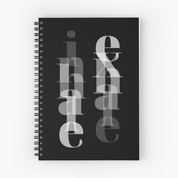 Item preview, Inhale Exhale - Minimalist Zen Typography Poster - Black designed and sold by Lucia Fontes.