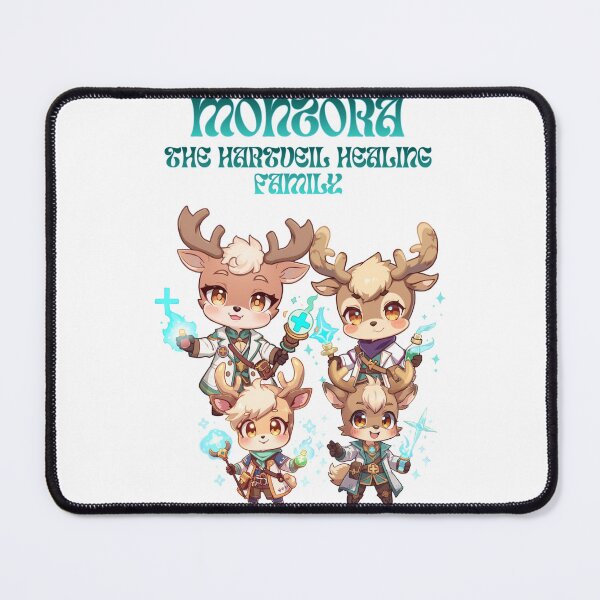 Item preview, Monzora – The Hartveil Healing Family | Cute Fantasy Deer Doctors Art designed and sold by Monzora.