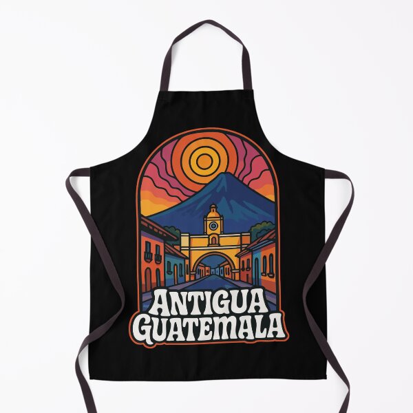 Item preview, Antigua Guatemala Retro Trippy Art Travel designed and sold by TomFrontierArt.