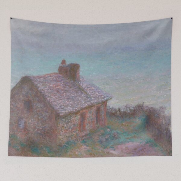 Item preview, The Customs House at Varengeville by Claude Monet: Coastal Impressionist Poster designed and sold by artofuniverse.