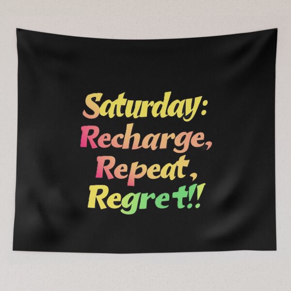 Item preview, Saturday recharge or not designed and sold by Kat's Design Hub.