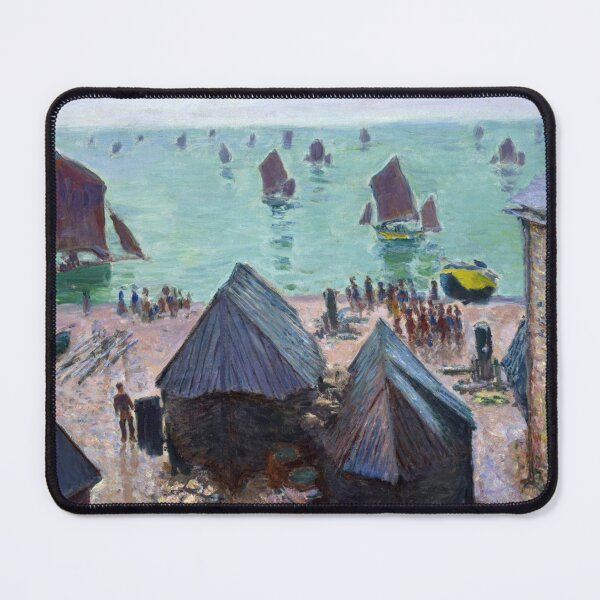 Item preview, The Departure of the Boats Etretat by Claude Monet: Coastal Impressionist Poster designed and sold by artofuniverse.