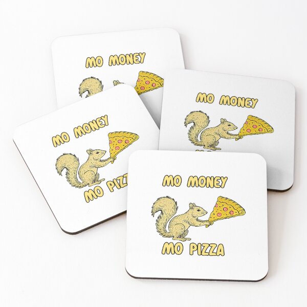 Item preview, Mo Money Mo Pizza Funny Squirrel Eating Pepperoni Slice designed and sold by TeeARTHY.