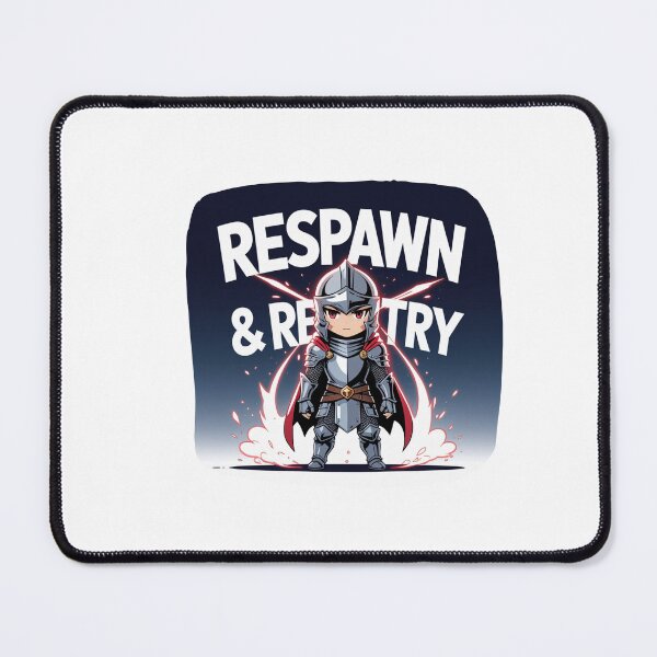 Item preview, Respawn and Retrial streamer life designed and sold by SloganSauce.