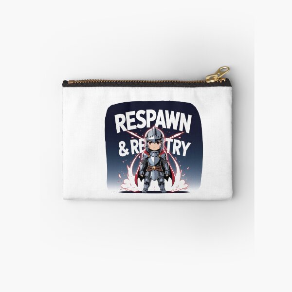 Item preview, Respawn and Retrial streamer life designed and sold by SloganSauce.