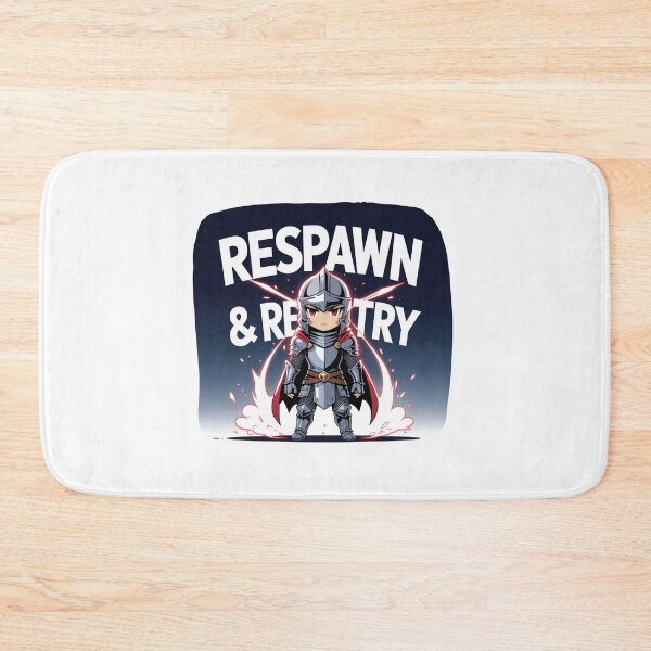 Item preview, Respawn and Retrial streamer life designed and sold by SloganSauce.