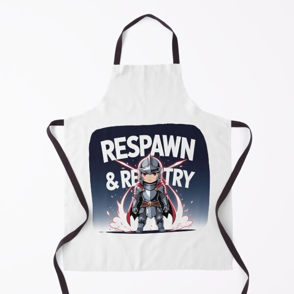 Item preview, Respawn and Retrial streamer life designed and sold by SloganSauce.