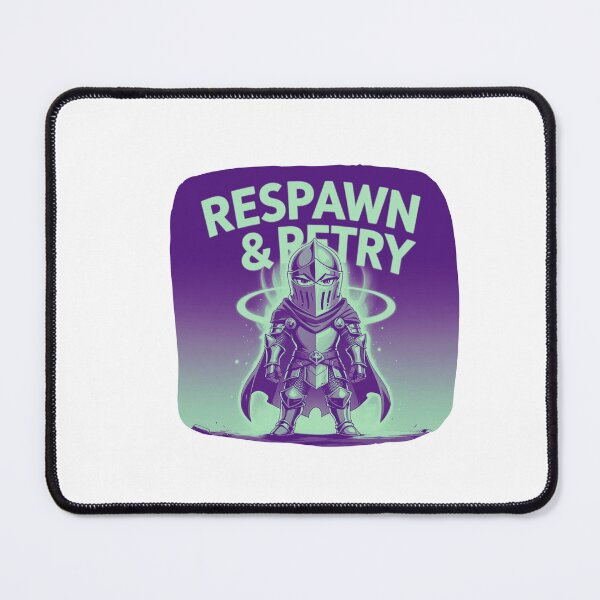 Item preview, Respawn and Retrial esports mindset designed and sold by SloganSauce.