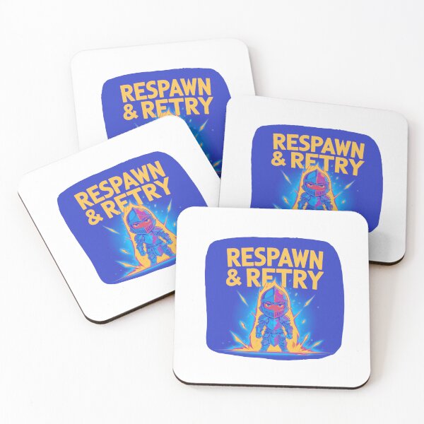Item preview, Respawn and Retrial nerd motivation designed and sold by SloganSauce.