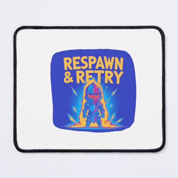 Item preview, Respawn and Retrial nerd motivation designed and sold by SloganSauce.