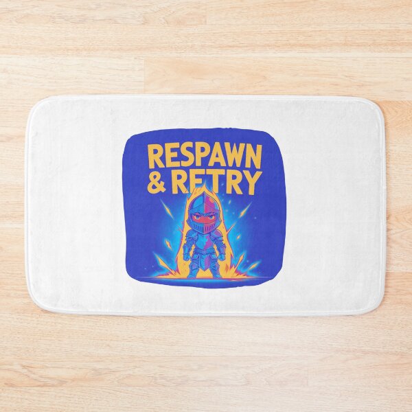 Item preview, Respawn and Retrial nerd motivation designed and sold by SloganSauce.