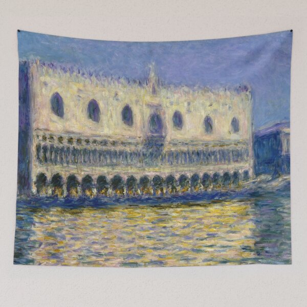 Item preview, The Doges Palace Le Palais Ducal by Claude Monet: Venetian Impressionist Poster designed and sold by artofuniverse.