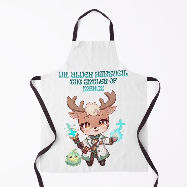 Item preview, Dr. Alder Hartveil – The Antler of Mercy | Fantasy Deer Doctor Healer Art designed and sold by Monzora.