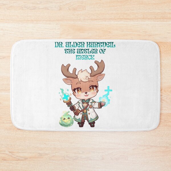 Item preview, Dr. Alder Hartveil – The Antler of Mercy | Fantasy Deer Doctor Healer Art designed and sold by Monzora.