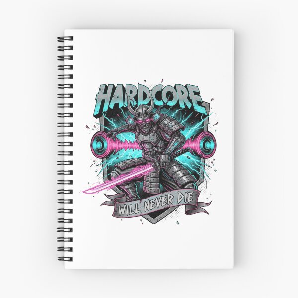 Item preview, Hardcore will never die samurai warrior designed and sold by RichTeeDesigns.