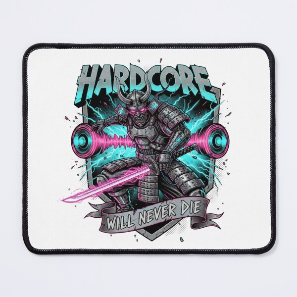 Item preview, Hardcore will never die samurai warrior designed and sold by RichTeeDesigns.