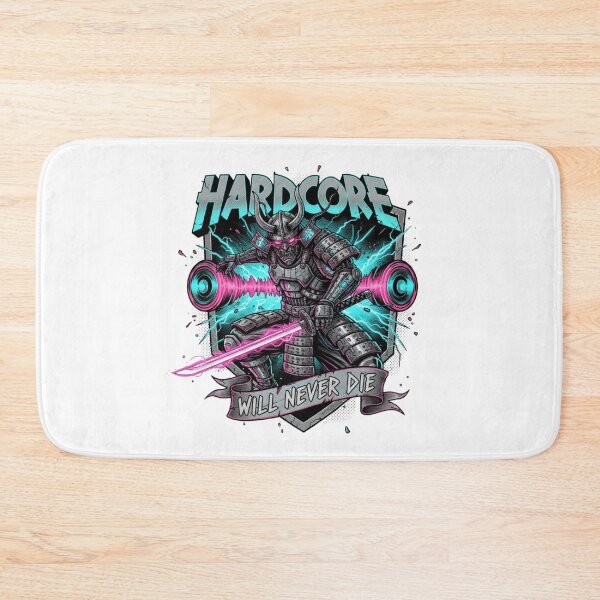Item preview, Hardcore will never die samurai warrior designed and sold by RichTeeDesigns.