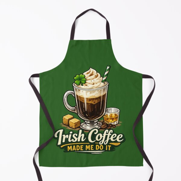 Item preview, Irish Coffee Made Me Do It – Funny St. Patrick's Day Pun designed and sold by PunchDrop.