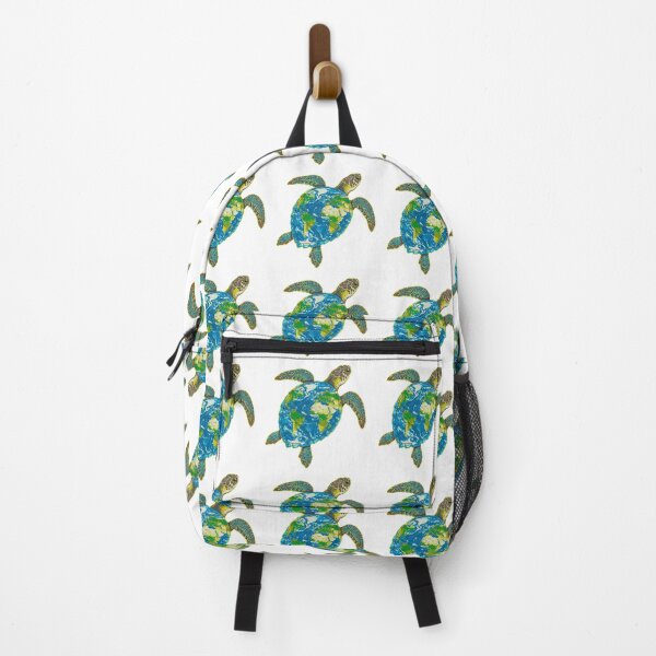 Item preview, Sea Turtle with World Map Shell Ocean Conservation designed and sold by TeeARTHY.