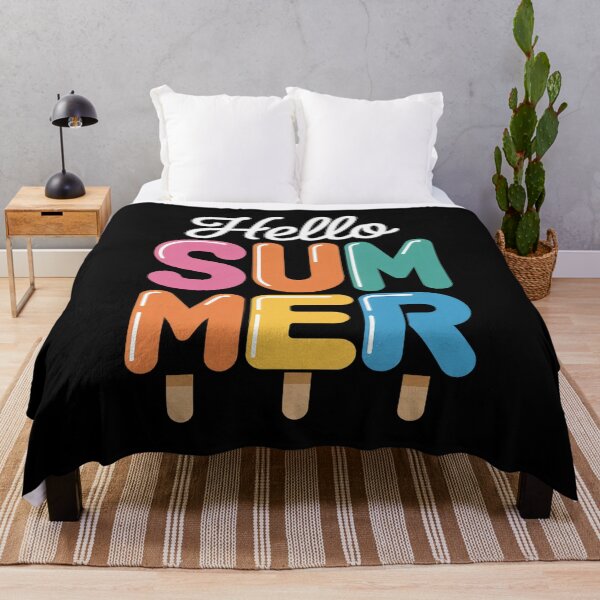 Item preview, Hello Summer Vacation Ice Cream Popsicle Ice Lolly Gift Men Women Girls Kids designed and sold by traceydowns.