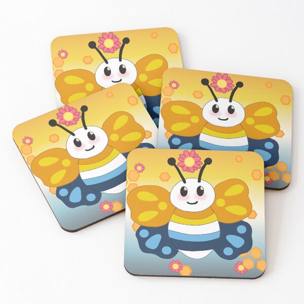 Item preview, Butter Bee Aroace Flag designed and sold by DaniCosmicArt.