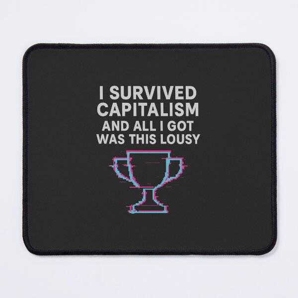 Item preview,  Glitched Capitalism Survivor - Achievement Unlocked Tee designed and sold by ANOMIC ⭐⭐⭐⭐⭐.