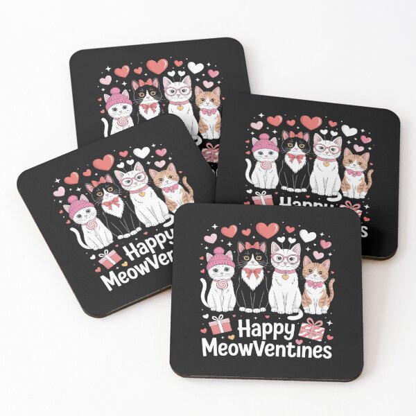 Item preview, Happy Meowentines Cute Valentine Cat Lovers Girls Women Kid designed and sold by KristieRamsey.