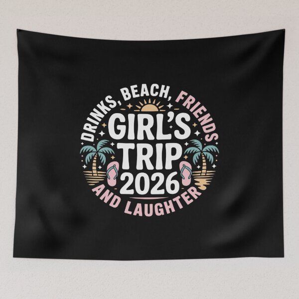 Item preview, Girls Trip 2026 Beach Friends Drinks Vacation designed and sold by KristieRamsey.