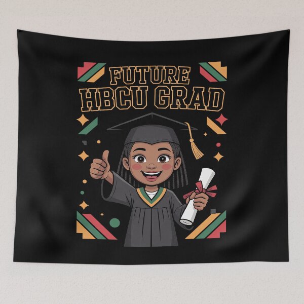 Item preview, Future HBCU Grad kids Black Girl Afro Black History Month designed and sold by traceydowns.