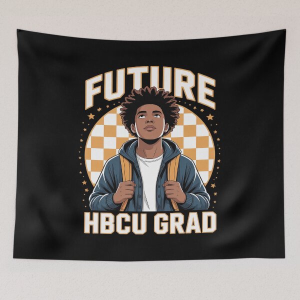 Item preview, Future HBCU Grad Kids Black Boys Afro Black History Month designed and sold by traceydowns.