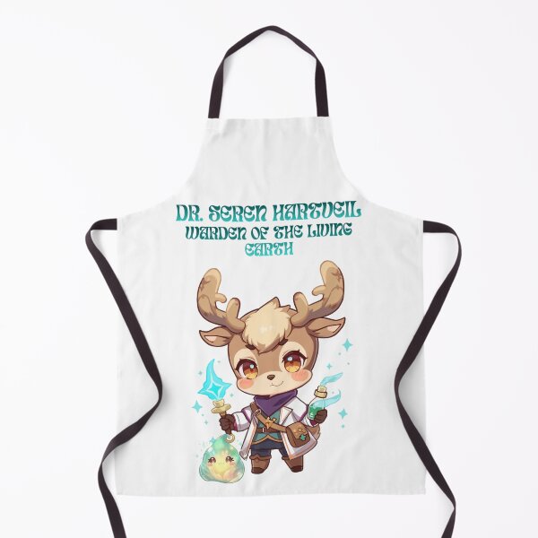 Item preview, Dr. Seren Hartveil – Healer of Gentle Light | Fantasy Deer Doctor Art designed and sold by Monzora.