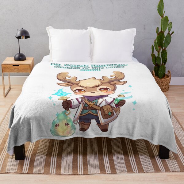 Item preview, Dr. Seren Hartveil – Healer of Gentle Light | Fantasy Deer Doctor Art designed and sold by Monzora.
