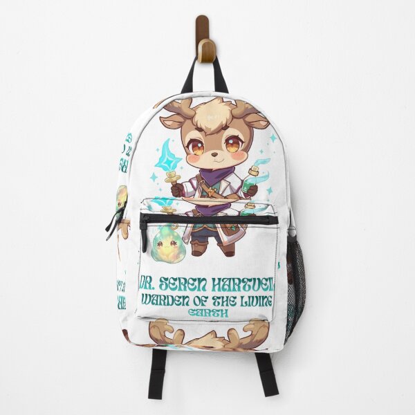 Item preview, Dr. Seren Hartveil – Healer of Gentle Light | Fantasy Deer Doctor Art designed and sold by Monzora.