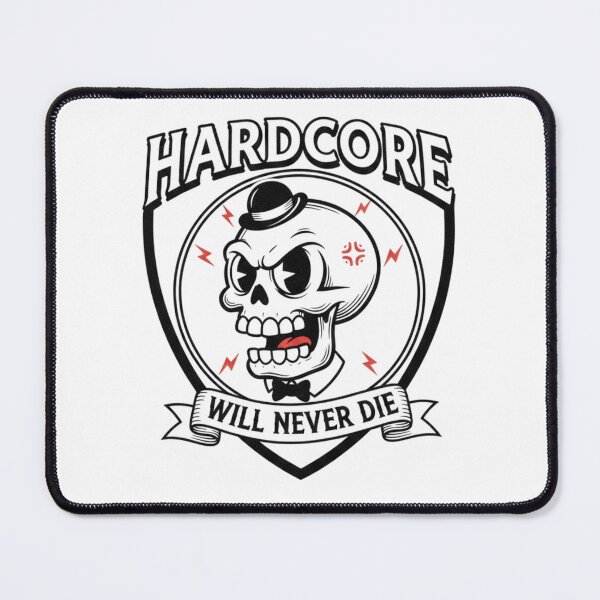Item preview, Hardcore will never die skull designed and sold by RichTeeDesigns.