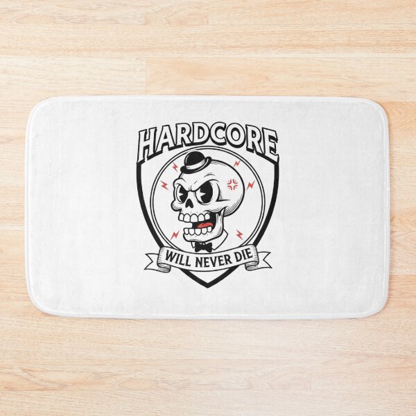 Item preview, Hardcore will never die skull designed and sold by RichTeeDesigns.
