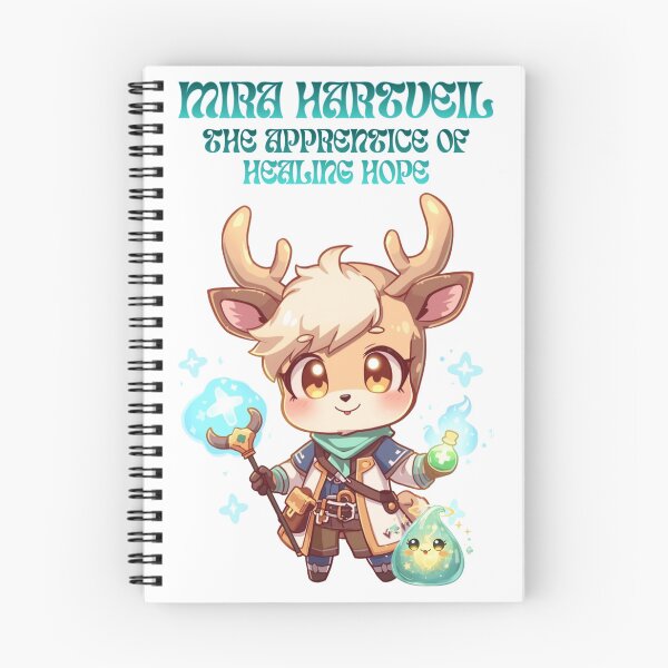 Item preview, Mira Hartveil – Apprentice of Healing Hope | Cute Fantasy Deer Healer Intern designed and sold by Monzora.