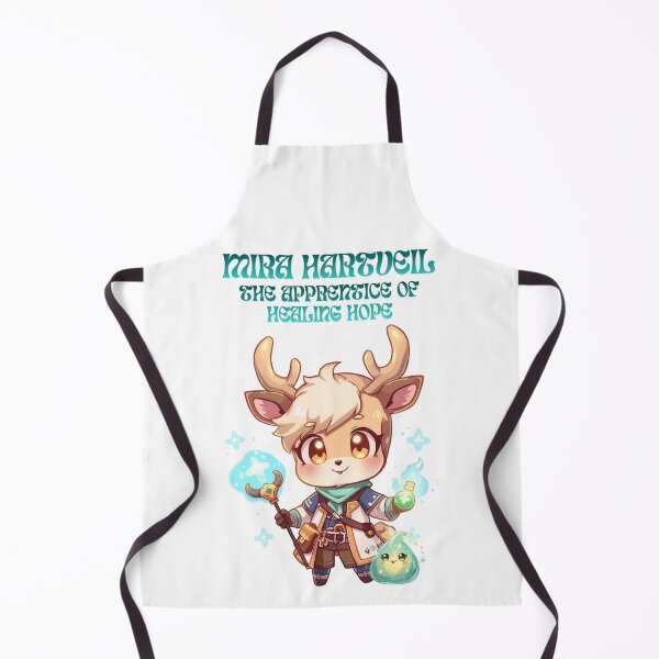 Item preview, Mira Hartveil – Apprentice of Healing Hope | Cute Fantasy Deer Healer Intern designed and sold by Monzora.