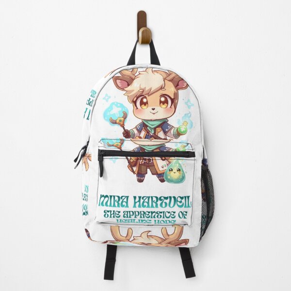 Item preview, Mira Hartveil – Apprentice of Healing Hope | Cute Fantasy Deer Healer Intern designed and sold by Monzora.