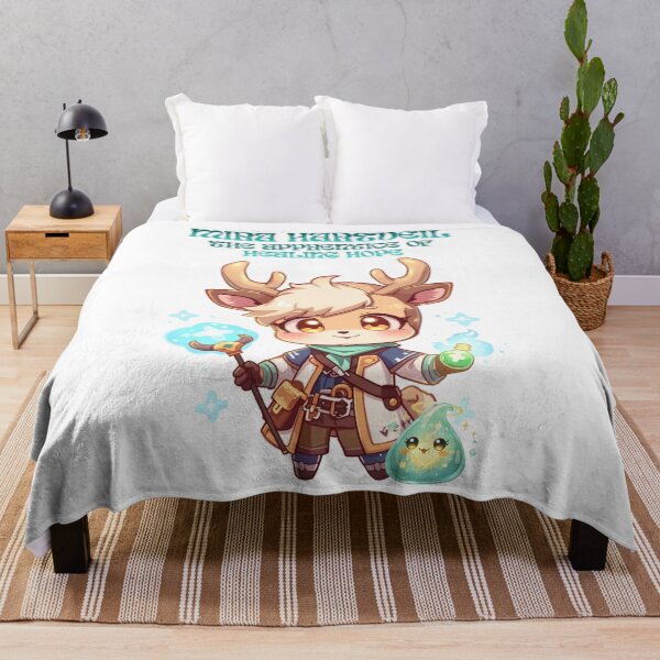 Item preview, Mira Hartveil – Apprentice of Healing Hope | Cute Fantasy Deer Healer Intern designed and sold by Monzora.