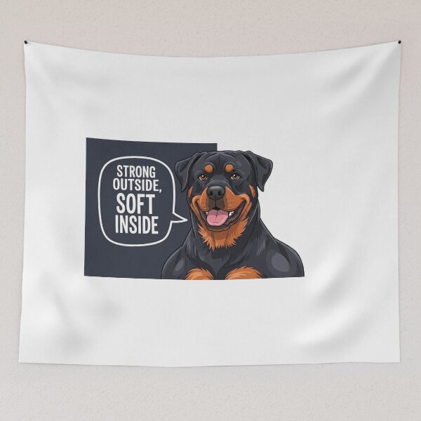 Item preview, Rottweiler Big Heart Cartoon designed and sold by josiasalves65.