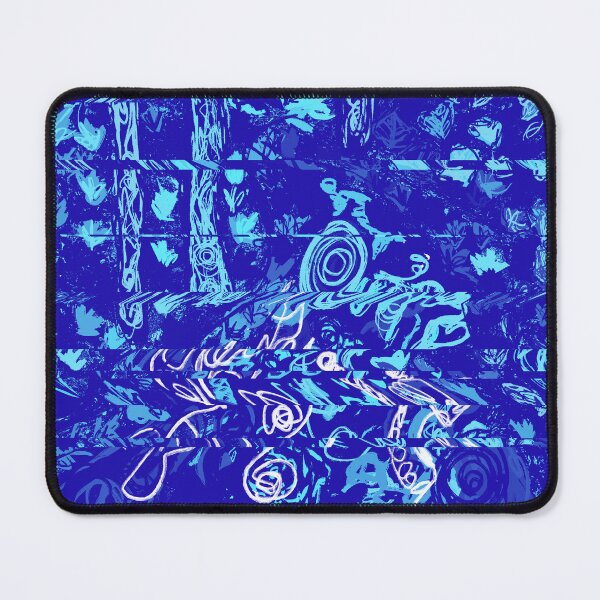 Item preview, Creative play blue glitched path of peace designed and sold by Aimzeescrazycreations.
