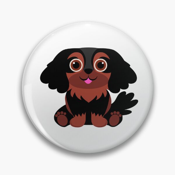 Item preview, Black and Tan Cavalier King Charles Spaniel designed and sold by AntiqueImages.