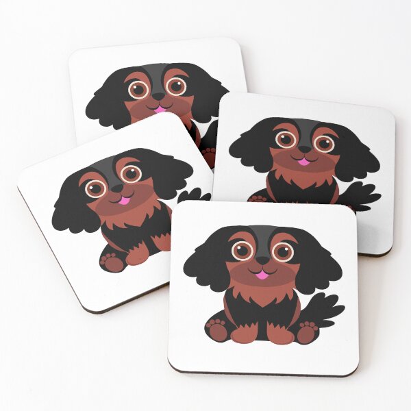 Item preview, Black and Tan Cavalier King Charles Spaniel designed and sold by AntiqueImages.