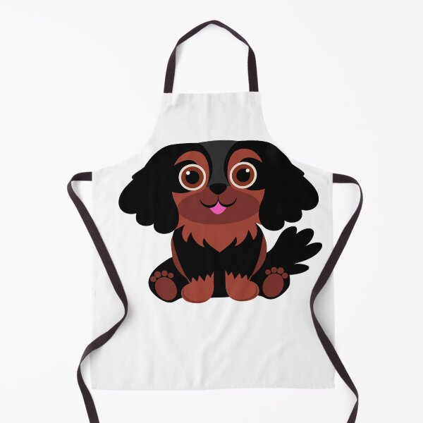 Item preview, Black and Tan Cavalier King Charles Spaniel designed and sold by AntiqueImages.