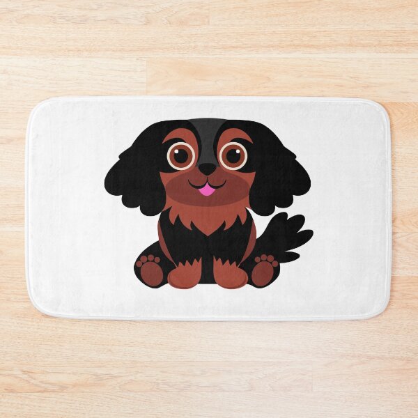Item preview, Black and Tan Cavalier King Charles Spaniel designed and sold by AntiqueImages.