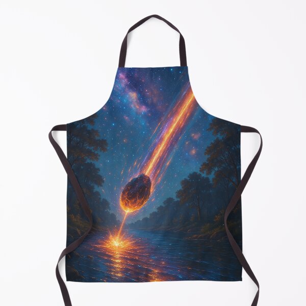 Item preview, Meteor Impact on an Alien Planet Under a Starry Sky designed and sold by ImaginingNebulae.